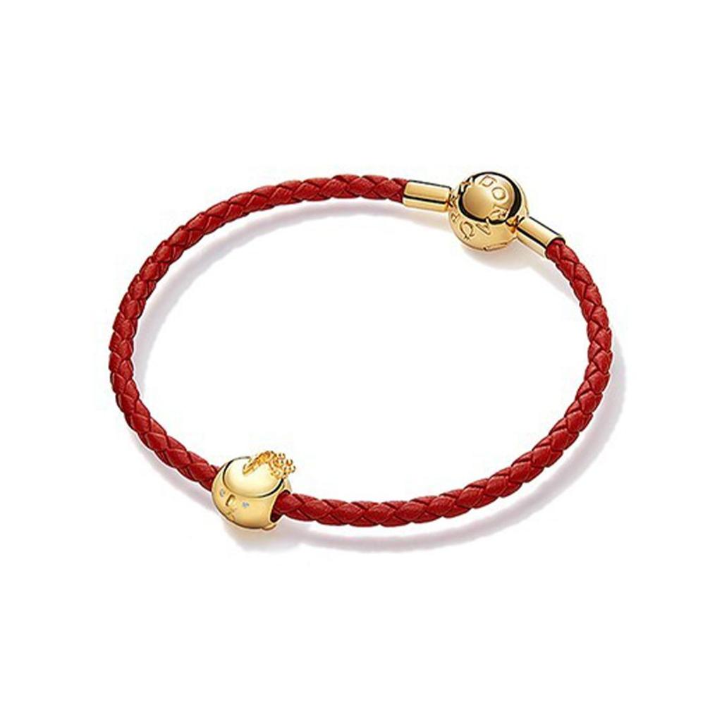 Pandora Lucky Rabbit Woven Leather Bracelet Women bracelet ZT2583