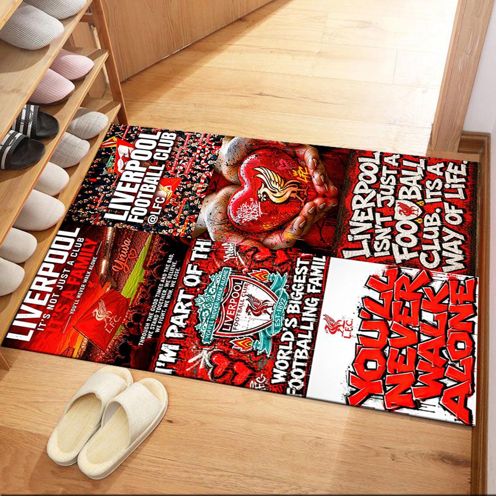 Liverpool Football Club Area Rug Perfect For Outdoor Study Room Balcony Decorate Room Antislip Carpet Office Home Decor Spiritual Gift