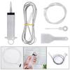5pcs-set Fridge Dredging Kit Flexible Refrigerator Scrub Brush Reusable Fridge Drain Hole Dredging Remover Cleaning Syringe