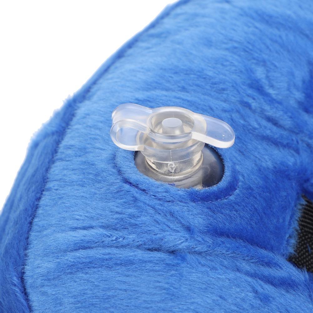 Blue Dog Neck Guard Inflatable Cat Neck Guard Comfort Wear Pet Anti Lick Guard Pet Grooming