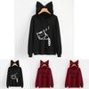 Streetwear Hoodie For Women With Letter Pattern And Cotton Blend For Casual Fall Fashion