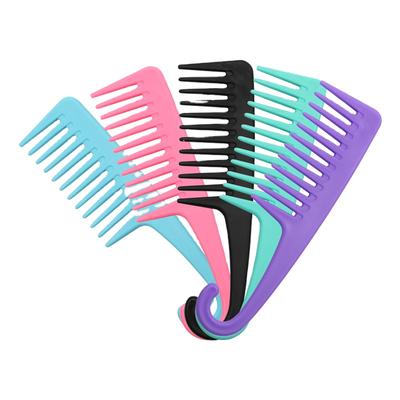 Velké hřebeny se širokými zuby s háčkovou rukojetí, rozčesávací hřeben, snižuje vypadávání vlasů, kadeřnický salon, barvení, styling, kartáč, nástroje pro domácnost