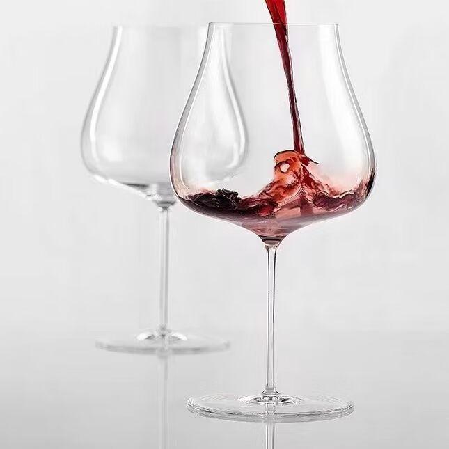 BurgundskéBílé Víno Sklenice Super TenkáLehká Smyslové Ochutnávání Křišťál Elegantní Šampaňské Pohár Luxusní Ručně Foukané Sklo pro Dárkovou Krabičku