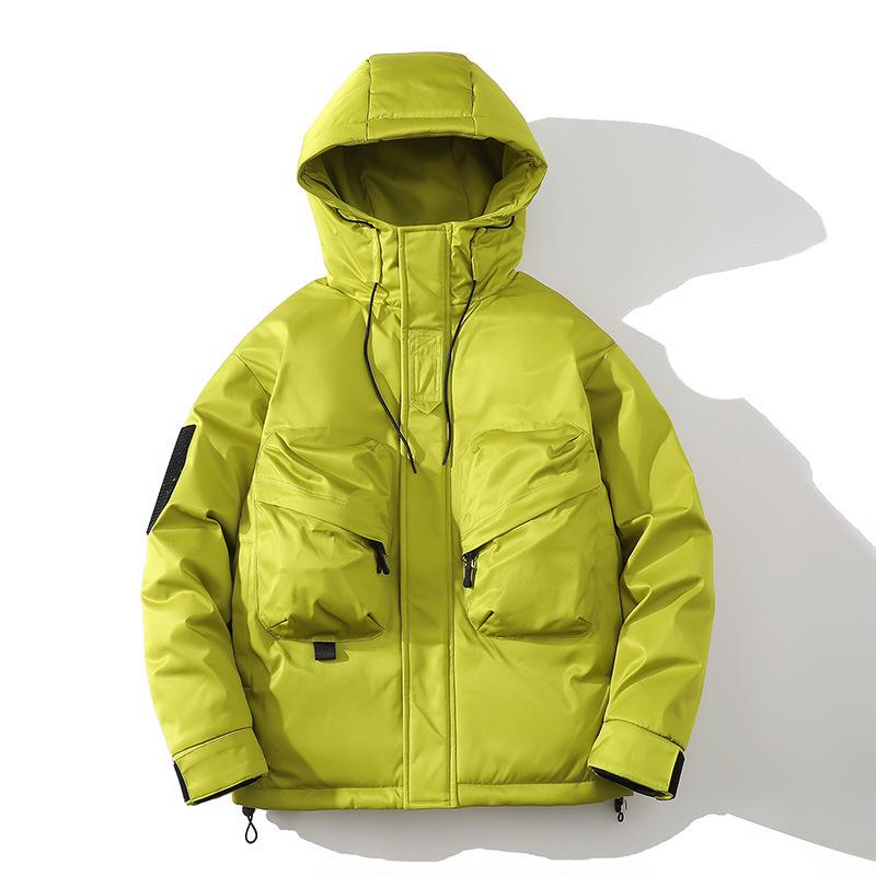 Functional Hooded Tooling Thickened Men's Outdoor Cotton Clothing Fashionable Large Size Integrated Jacket Cycling Winter Work Clothes