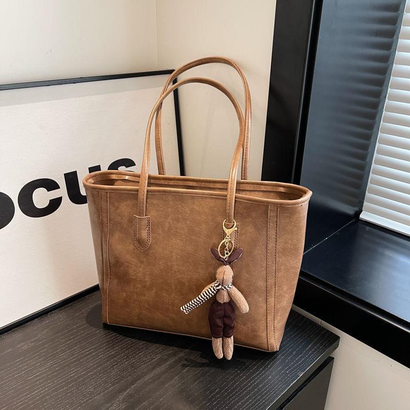 Casual retro tote bag 2 spring new versatile commuter shoulder bag large capacity underarm women's bag retro bag