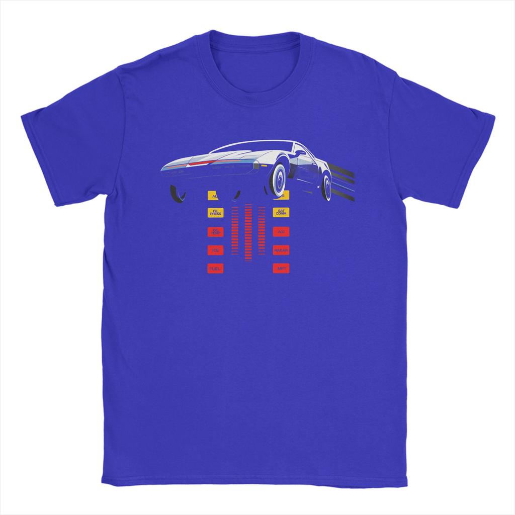 T-shirt KITT Knight Rider da Uomo 100% Cotone Fantastica Maglietta Girocollo T-Shirt Manica Corta Top Regalo
