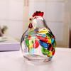 Glas Henne auf Nest Süßigkeitenschale mit Deckel Große Fußschale für Süßigkeiten Kekse Nüsse Desserts Vintage Rustikal Bonbonglas für Zuhause Küche Büro