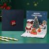 3D Pop Up Christmas Cards Foldable Greeting Cards Festive Holiday Cards New Year Blessings Cards Colorful Message Card Gift Cards For Christmas