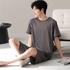 Men's pajamas men's summer 1011 new modal cotton short-sleeved large-size boys' summer simple loungewear