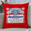 Brand Budweiser Cushion Cover Cushion Covers Natural Linen Breathable Sofa Bedroom Decor Pillowcase