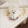 18K Gold Plated Cat Pendant Necklace Metal Chain Gold Clavicle Chain Animal Pendant Choker  Gifts