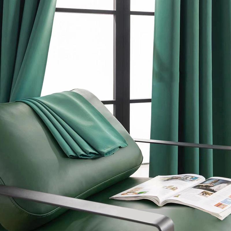 Μοντέρνες απλές μονόχρωμες κουρτίνες συσκότισης Ολοκληρωμένες ηχομονωτικές κουρτίνες κρεβατοκάμαρας ξενοδοχείου