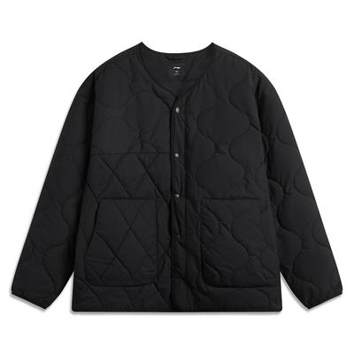 Li Ning CF Waterproof Warm Cotton Jacket Unisex Jacket Black AJMU133-3