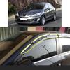 For Peugeot 408 2010 2011 2012 2013 Car Body Styling Sticker Plastic Window Glass Wind Visor Rain/Sun Guard Vent Parts