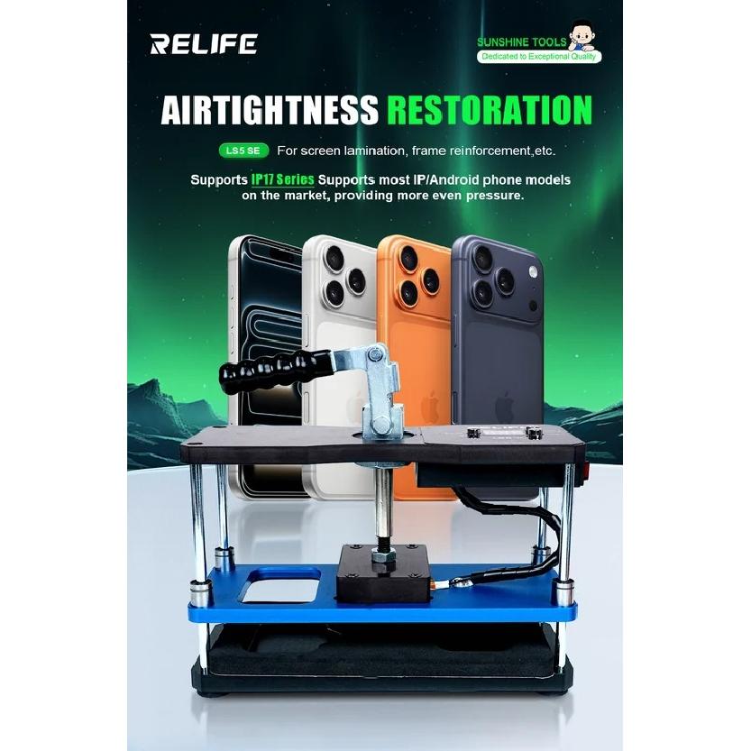 RELIFE LS5 SE Bidirectional Hot Pressure Platform for Mobile Phone Back Cover Bracket Repair Heating Pressure Tool