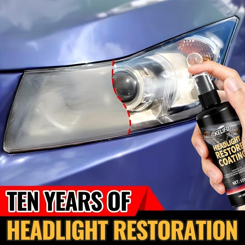 Universal Headlight Lens Restoration Kit - Prevents Yellowing And Oxidation with Bright Headlight Restoration Fluid, Restores Sh