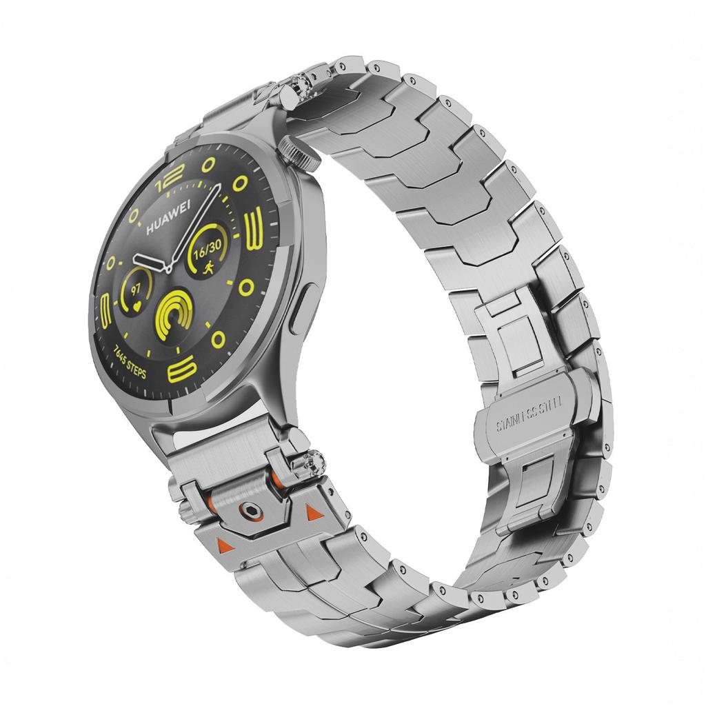 22mm 20mm Stainless Steel Strap for Huawei Watch GT4 5 46mm/GT5 Pro GT3 GT2 Metal Bracelet for Samsung Galaxy Watch 7/6/5/4 Band