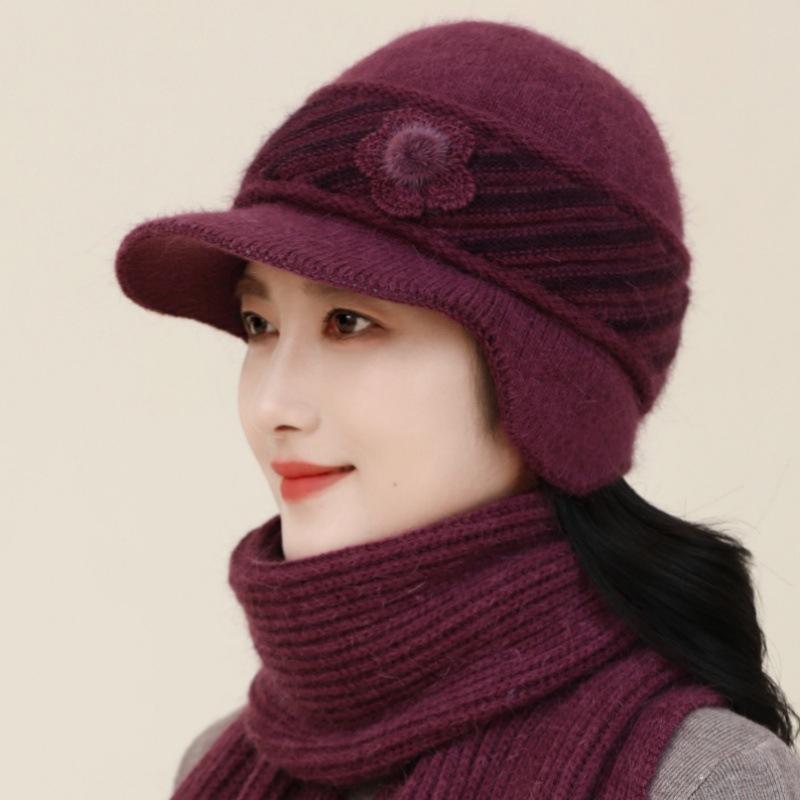 Уютный вязаный берет для женщин — зимнее тепло с защитой ушей — фото 10