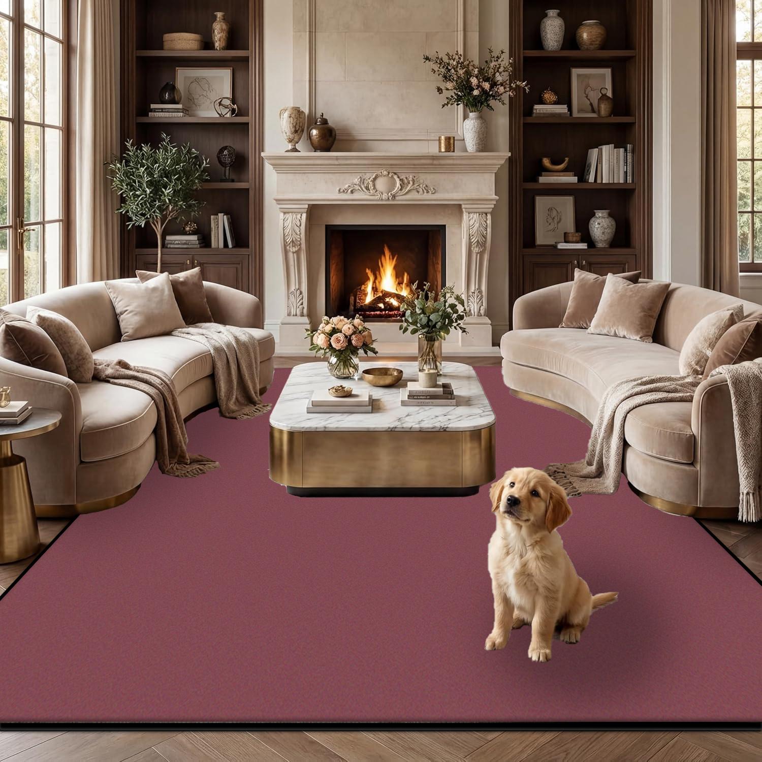

Nordic Solid Color Living Room Carpet Modern Style Decoration Bedroom Bedside Abstract Large Rugs Soft Plush Floor Mat Non-slip 50x80cm