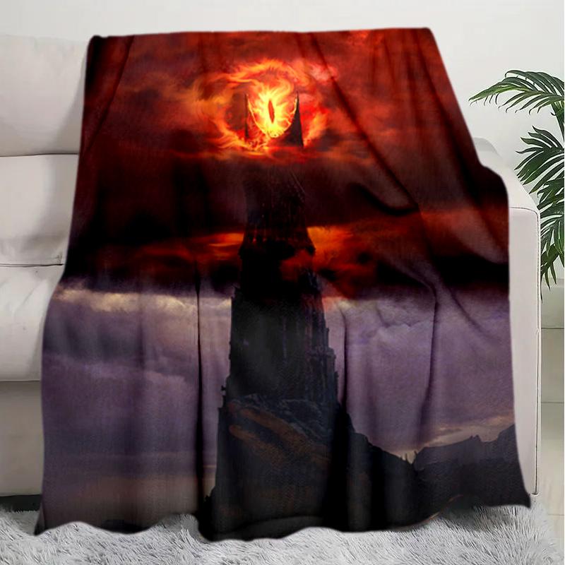 1PC The Lord of the Rings blanket, all-season lightweight home office outdoor nap multifunctional blanket, Christmas gifts