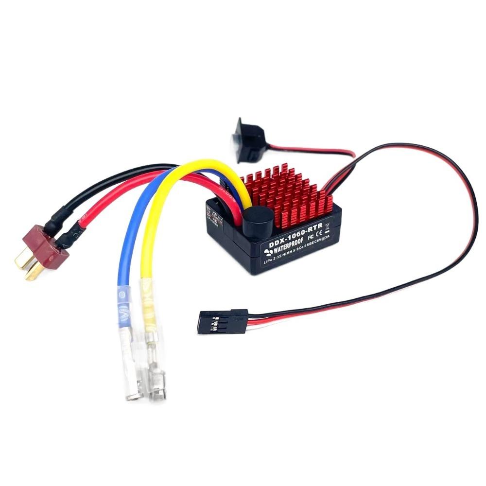 1060 RTR 60A ESC Brushed Motor 2-3S LiPo RC Car Accessories for 1/10 Axial SCX10 TRX4 TRX6 D90 HPI