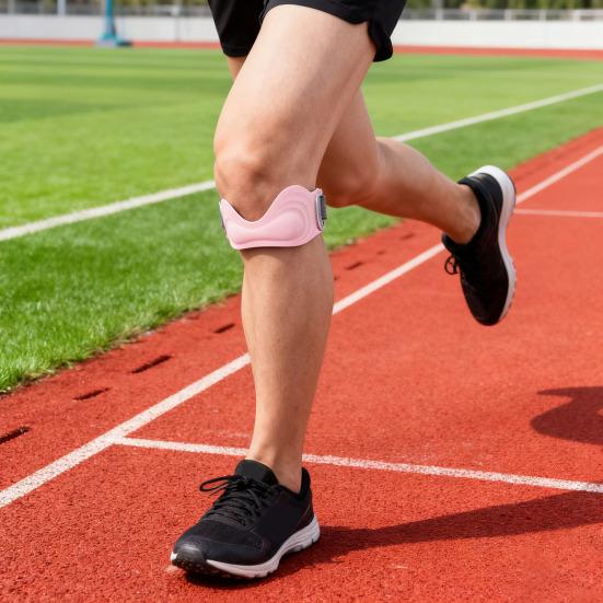 Silikon Kniescheibenstützband Schmerzlinderungsband Verstellbare Kniebandage für Laufen Wandern Basketball Fitnessstudio Tennis Badminton Radfahren