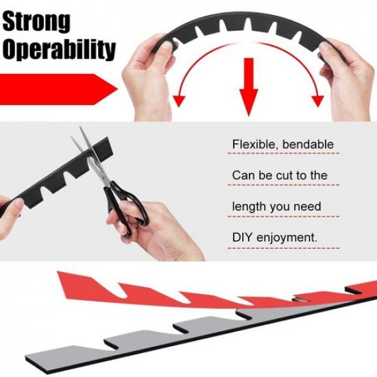 8PCS Front Bumper Protection Scrape Guard Anti-Scratch Stickers Car Accessories