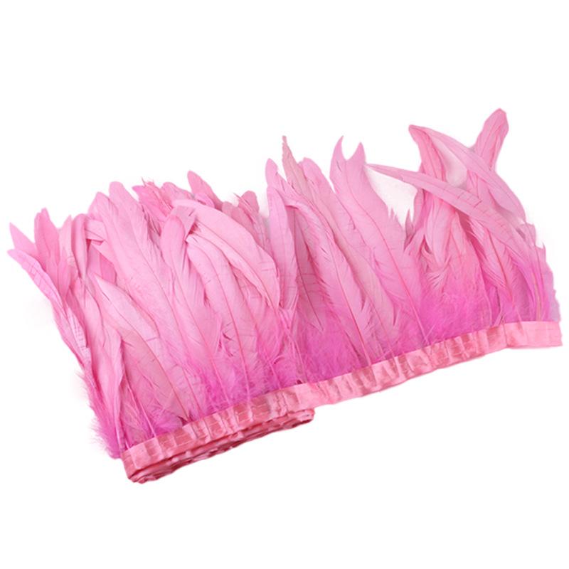 20-25Cm Dyed Cock Tail Feathers Edging Stage Show Costume Shawl Costume Accessories