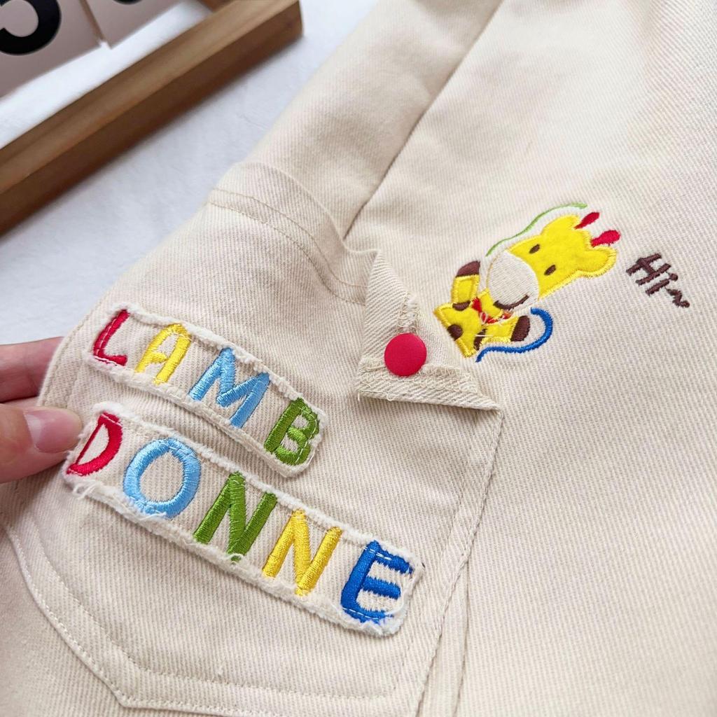 Japanese Style Autumn Children's Woven Pants for Boys and Girls