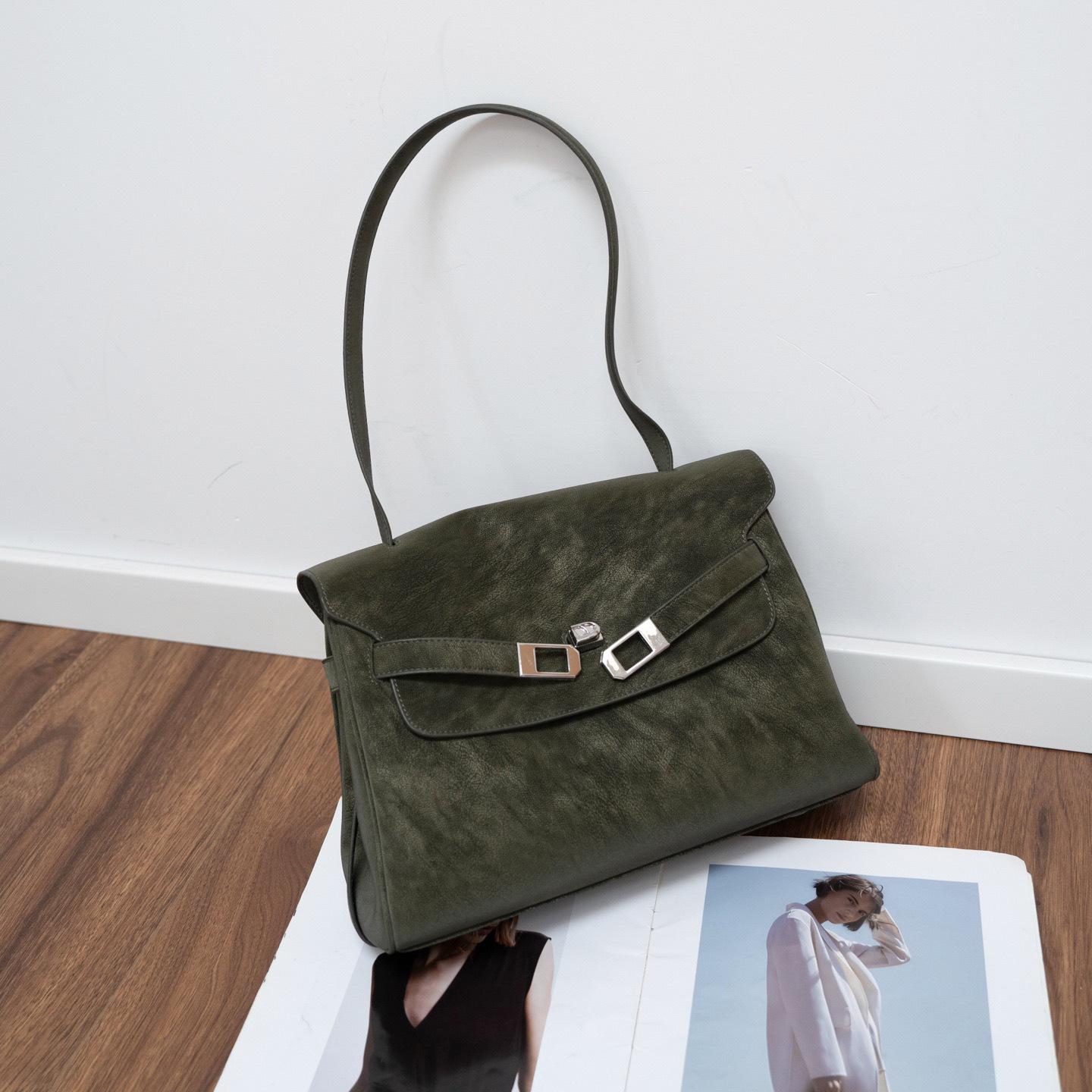 

Kelli Tote bag 2025 new women s large-capacity daily commuting versatile underarm crossbody shoulder bag hug bag зелений