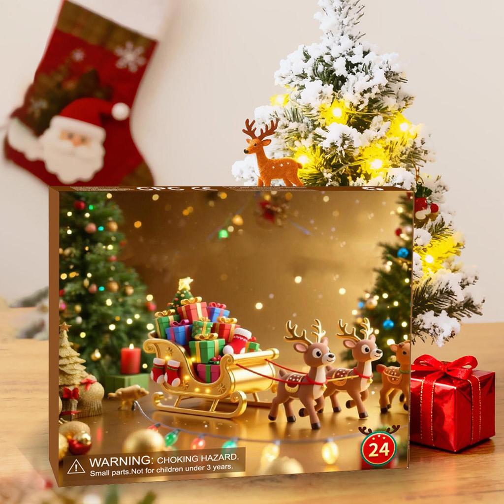 Christmas Advent Calendar DIY Bracelet 24-Days Countdown Jewelry Making Gift Box Calendar Advent 2025 Girls Bracelet Kit