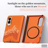 Luxury Business Magnetic Textured Skin-Feel Case for Samsung Z Fold 8 Wide Shockproof for Magsafe Metal Lens Protector Cover