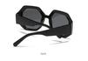 European & American Color Block Polygon Street Style Sunglasses