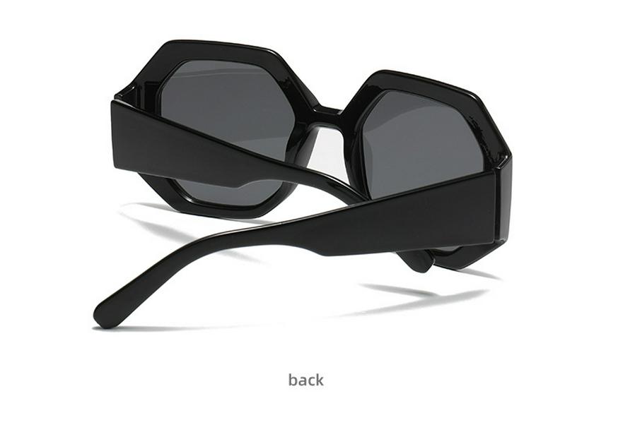 European & American Color Block Polygon Street Style Sunglasses