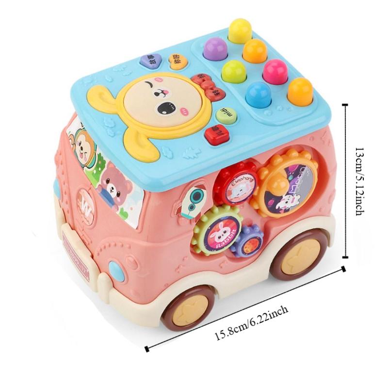 Early Learning Multifunctional Stacking Bus Educational Musical Bus  Preschool