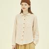 CHIQUITA Round Shirt (Flower Double Cotton) Beige 243302Fbe