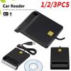 11-3PCS USB Smart Card Reader Stable Operation Reliable Simplicity for DNIE ATM CAC IC ID SIM Card Cloner Connector Windows
