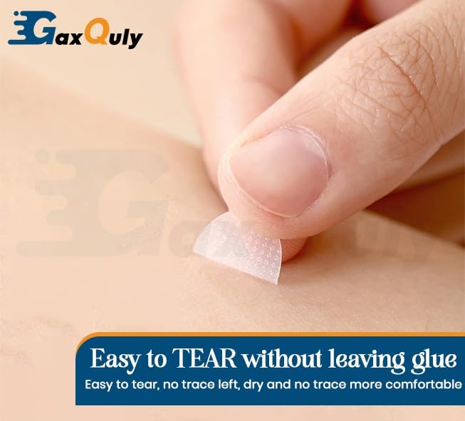 GaxQuly Transparent Ear Lobe for Support Earrings Invisible Heavy Earring Supporter Tapes Stickers Lifts Patches For Girls & Women, Eliminates Th
