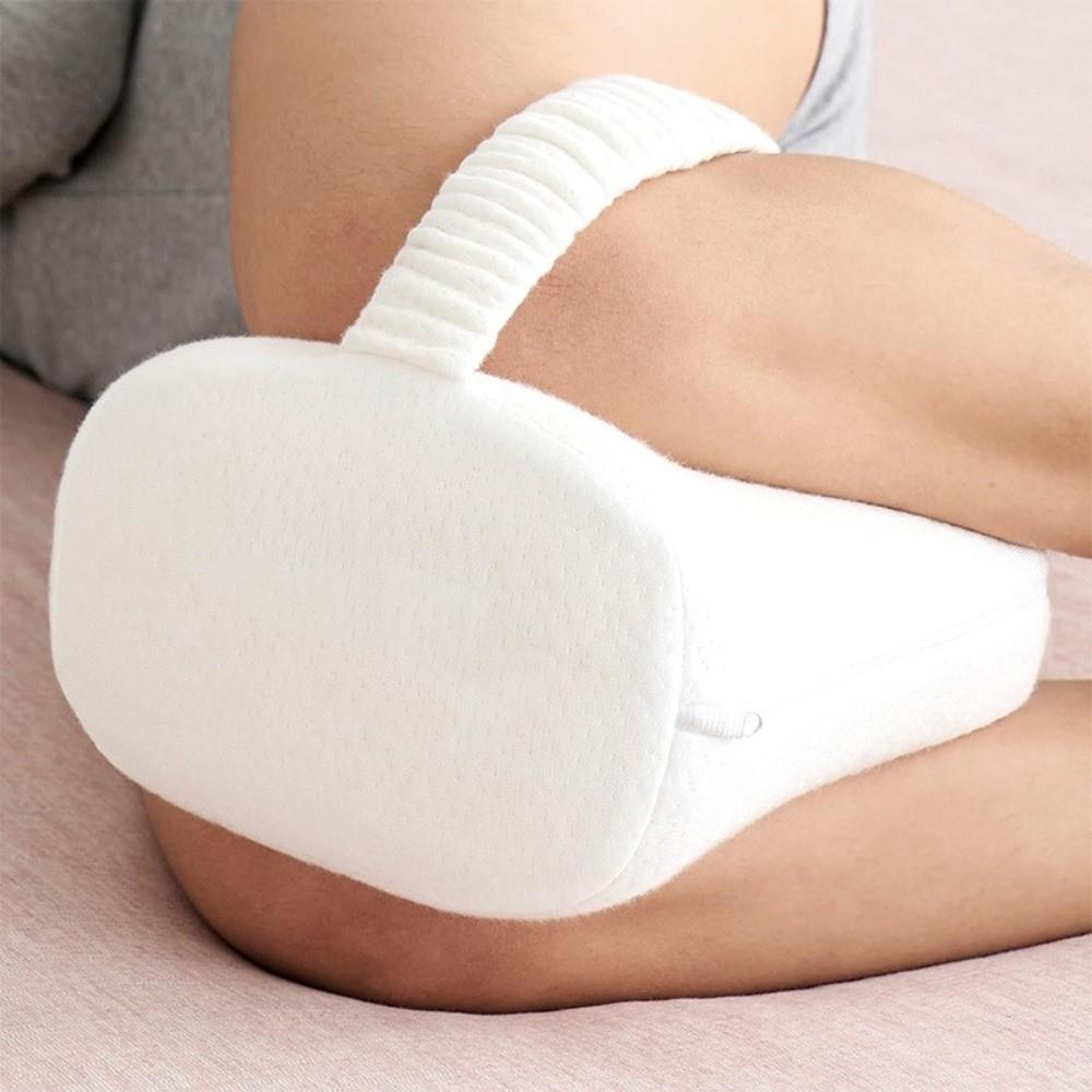 Memory Foam Knee Pillow for Side Sleepers Ergonomic Orthopedic Leg Pillow Therapeutic Soft Pregnancy Pillow Back Pain Relief