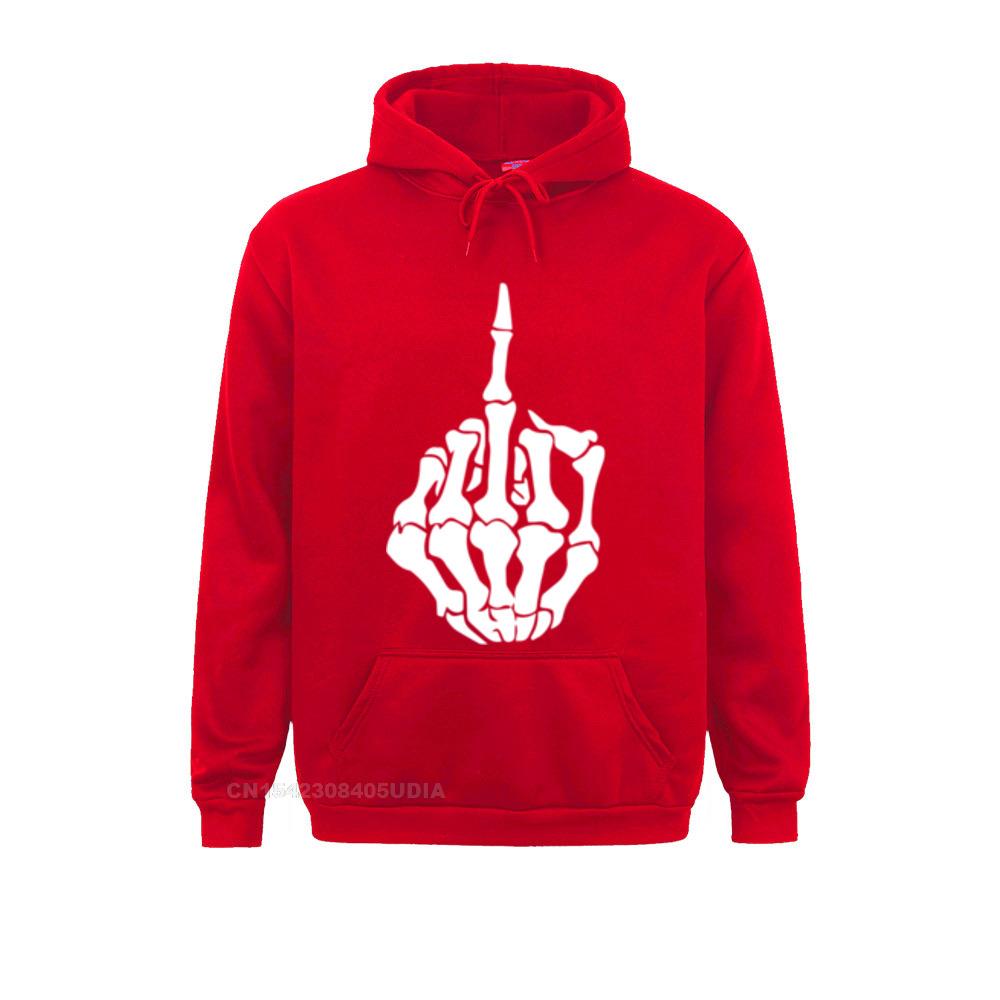 Neu Kommende Mittelfinger Skelett Hand Lustige Schädel Pullover Hoodie Sweatshirts Unisex Hoodies Langarm Labor Day Sportbekleidung
