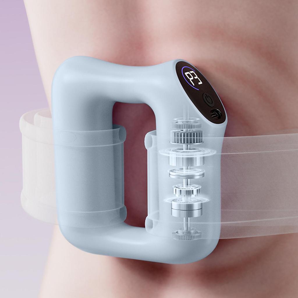 Portable Percussion Fascia Ring Rechargeable Massage Deep Tissue Tool With Heat Muscle Relief Full-Body Fascia Massaging Device