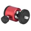 360 dreibart kulehode 14" skruefeste for DSLR-kamera Stativ Kulehodestativ Stativhoder (rød)