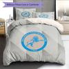 Millwall FC Pattern Bedding Quilt Set  Home Decoration  Gift (1 * Duvet Cover + 2 * Pillowcase  Without Core).xwn