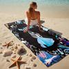 Custom Name Princess Garden Stylish Digital Printing Beach Towel Quick‑Drying Absorbent Blanket for Beach Pool Gym Travel