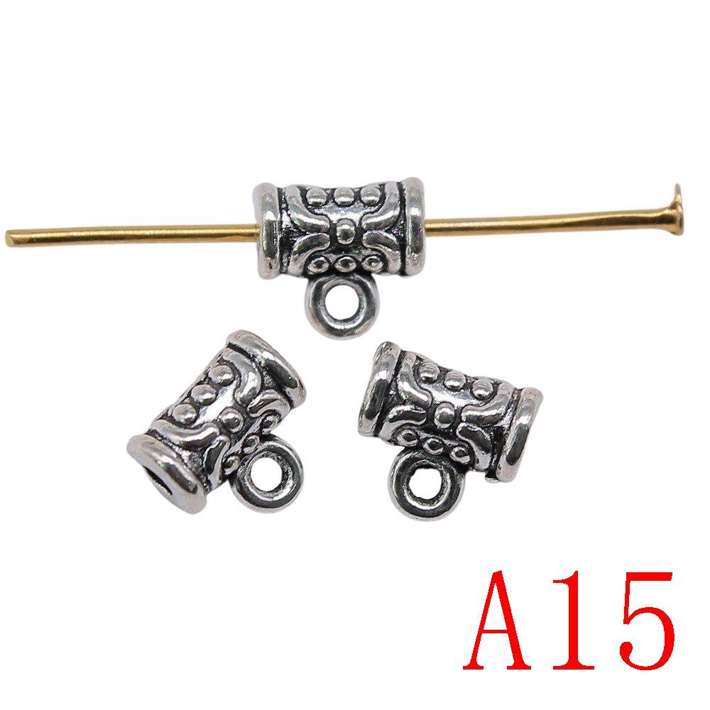 Cylindriska hängande huvudkomponenter för smyckenstillverkning Accessori Decor Diy