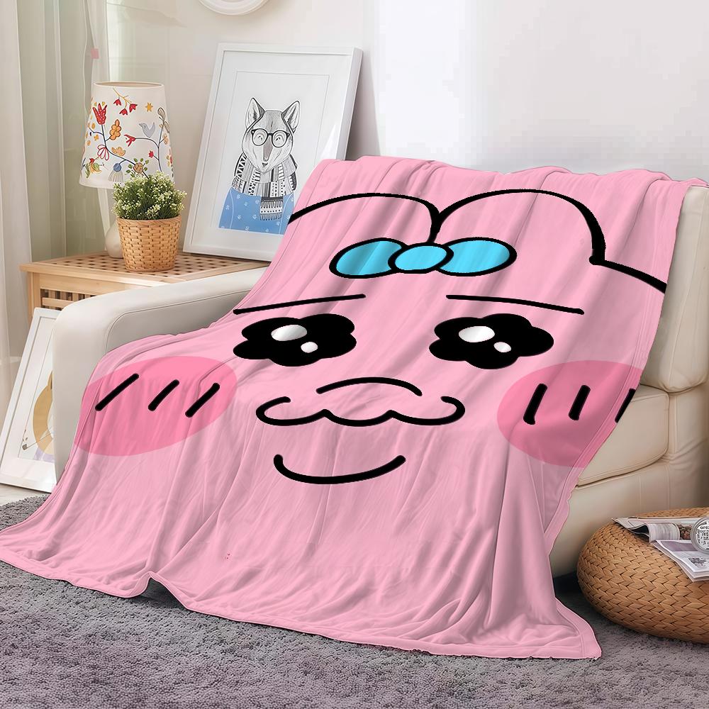 Fashion O-Opanchu U-Usagi-S Pink Blanket Warm Soft Suitable For Bedroom Sofa Bed Living Room Office Travel Camping Gifts