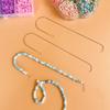 10Pcs Large Eye Beading Needle with Curved and Straight Handle, Stainless Steel Curved Beading Needle for Bead Spinner