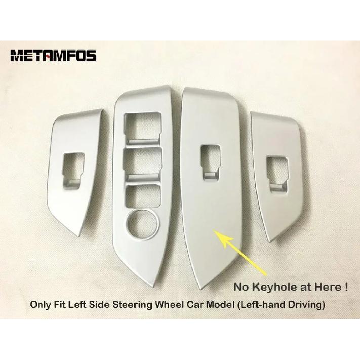 Car Accessories For Mazda CX-5 CX5 KF CX-8 CX8 2017- 2024 Interior Carbon Fiber Window Lift Switch Cover Trim Armrest Frame