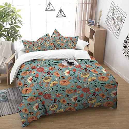 Luxury Bedding Set 3D Print Tulip Rose Print Duvet Cover Set Quilt Cover King Queen Size for Wedding Polyester Comforter Cover