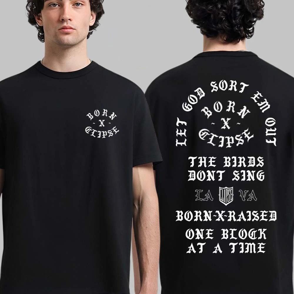 Clipse x Born X Raised Мемориальная футболка Let God Sort Em Out Двусторонняя унисекс футболка XXXXL